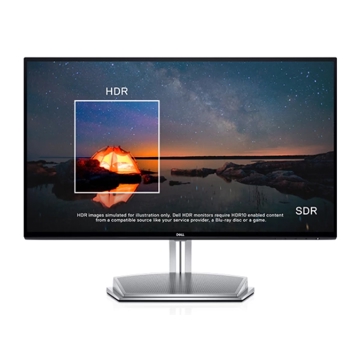 მონიტორი Dell S2418H 24 Inch HDR Monitor/ 60.47 cm (23.8") LED Monitor 1920x1080/(16:9/ IPS, Glossy, /178°/178°/ 250 cd/m²/1000:1(typ)/8 mln:1 (DCR)/6ms(G to G)/16.7mln colors / Pixel Pitch: 0.2745mm /Flicker-free/ No VESA/ 2xHDMI , 1xVGA , Audio line-in/out /H