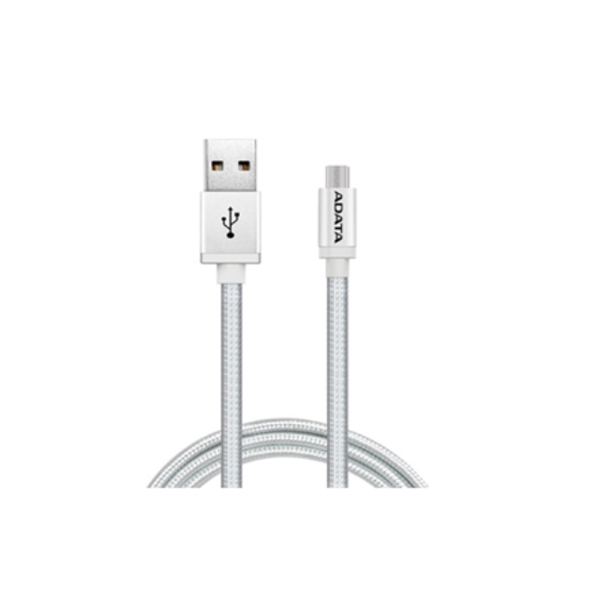 ADATA Sync and Charge Micro USB Cable, USB A, Micro-USB B, 1 m, Silver