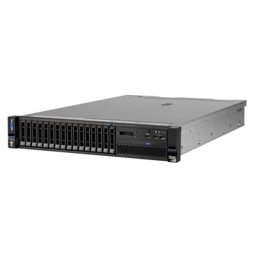 სერვერი Lenovo IBM x3650 M5, 1x Xeon E5-2620v3 2.4GHz 15M 6C 1866MHz (85W), 8GB (1x 8GB (1Rx4, 1.2V) 2133MHz LP RDIMM), 2x 300GB 10K 2.5" HS SAS(8), M5210(no flash/cache), LCD, Multiburner, 2x550W HS PSU