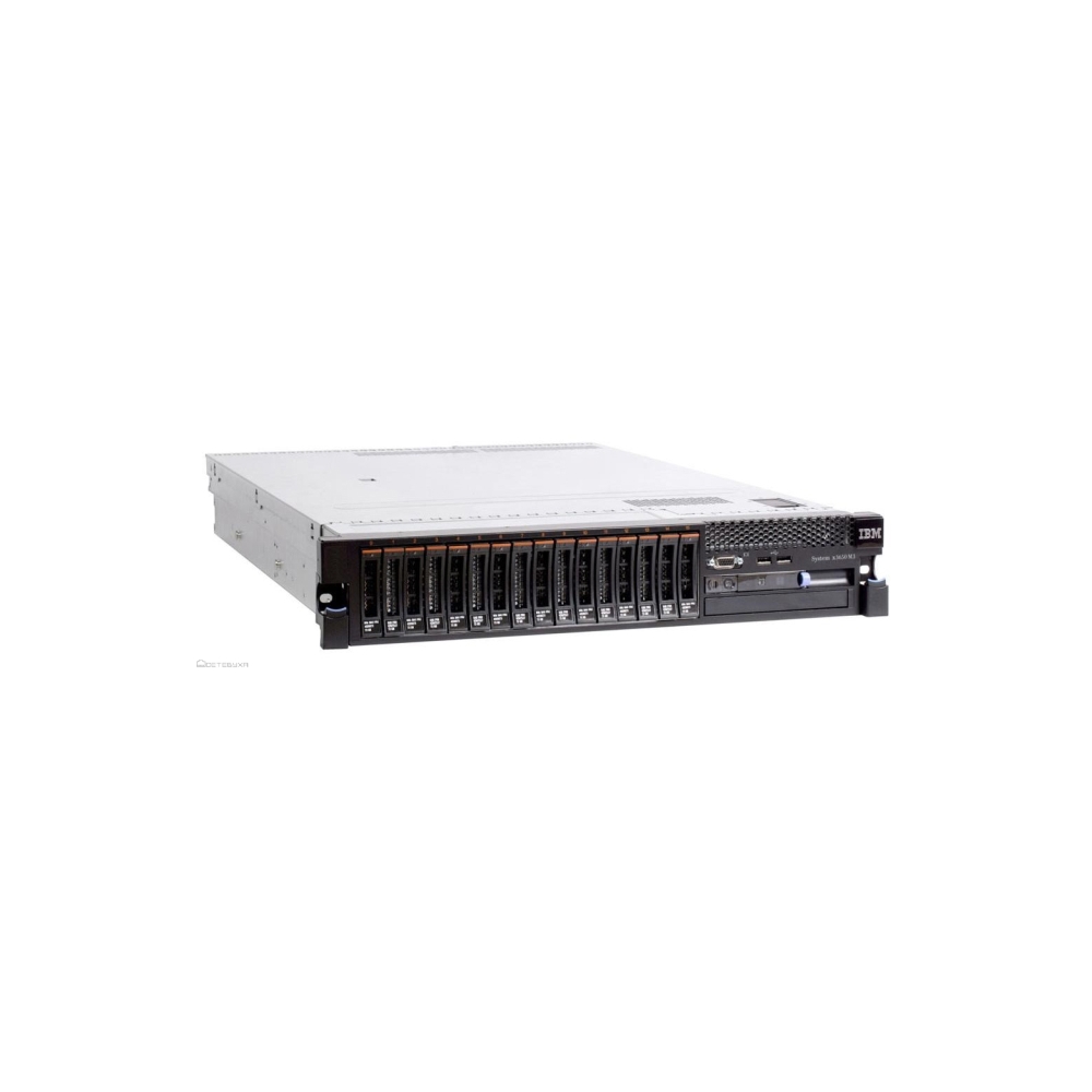სერვერი Lenovo IBM x3650 M5, 1x Xeon E5-2620v3 2.4GHz 15M 6C 1866MHz (85W), 8GB (1x 8GB (1Rx4, 1.2V) 2133MHz LP RDIMM), 2x 300GB 10K 2.5" HS SAS(8), M5210(no flash/cache), LCD, Multiburner, 2x550W HS PSU