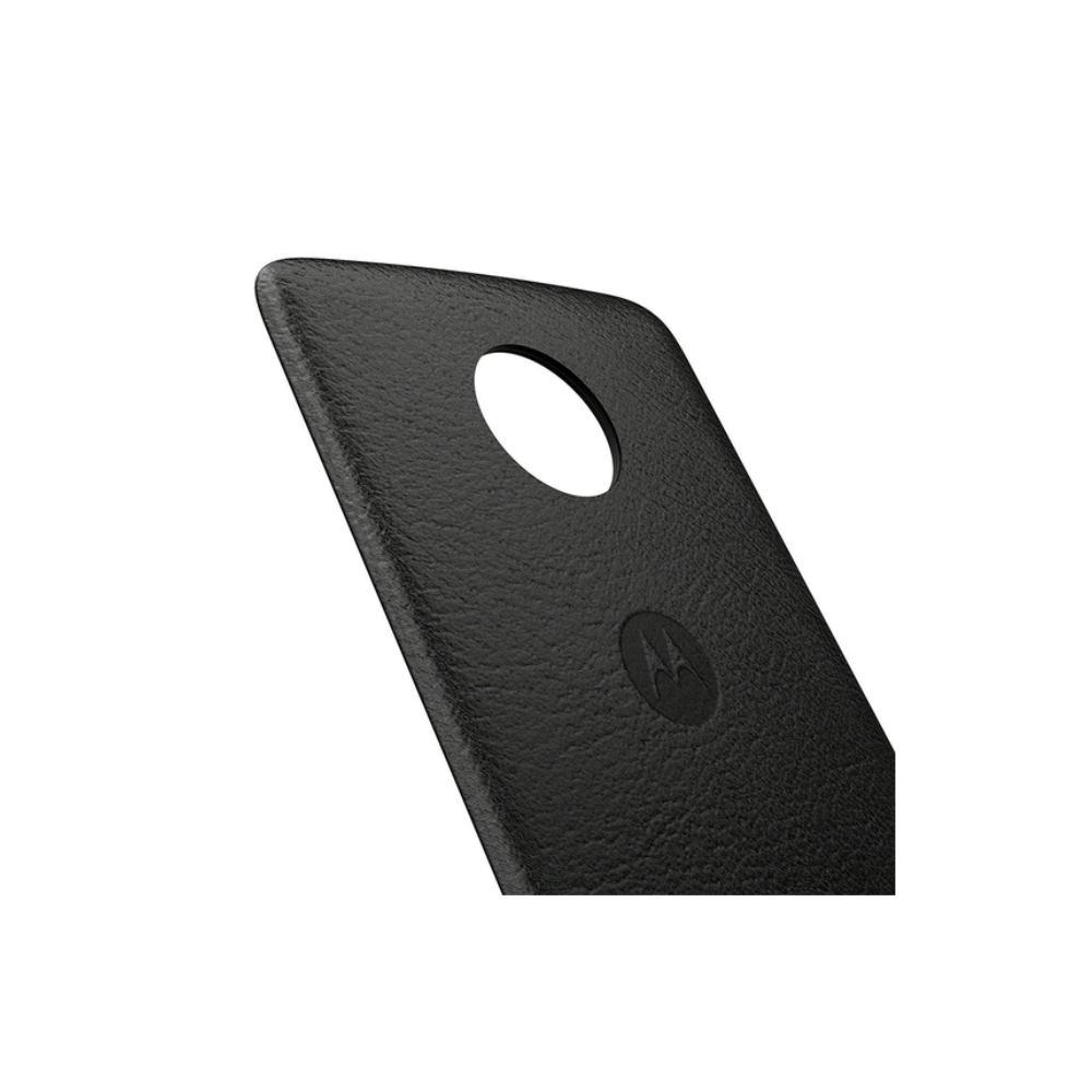 მობილურის დამცავი MOBILE ACCESSORY  MOTO MOD BLACK LEATHER (MWASMCAPBKLREU)