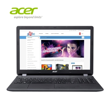 ნოუთბუქი Acer Extensa  15 EX2519-C08K  Color BLACK ; Intel® Celeron® Processor N3060 2M Cache, up to 2.48 GHz; 15.6  WXGA Acer CineCrystal"LED LCD,Intel HD Graphics;  2GB