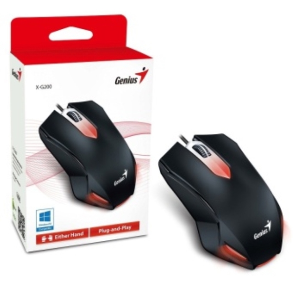 მაუსი GENIUS X-G200 USB BLACK G5