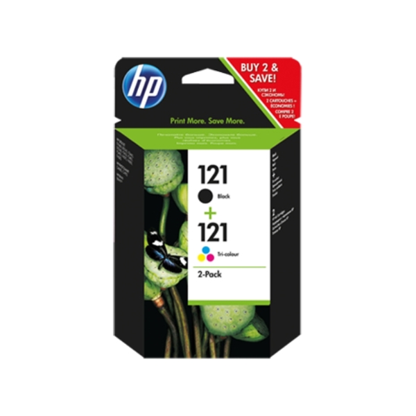 კარტრიჯი HP 121 2-pack Black/Tri-color Original Ink Cartridges