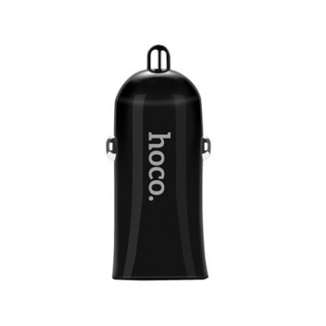  HOCO Z12 ELITE TWO-PORT CAR CHARGER BLACK