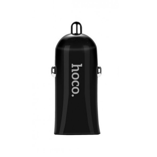  HOCO Z12 ELITE TWO-PORT CAR CHARGER BLACK