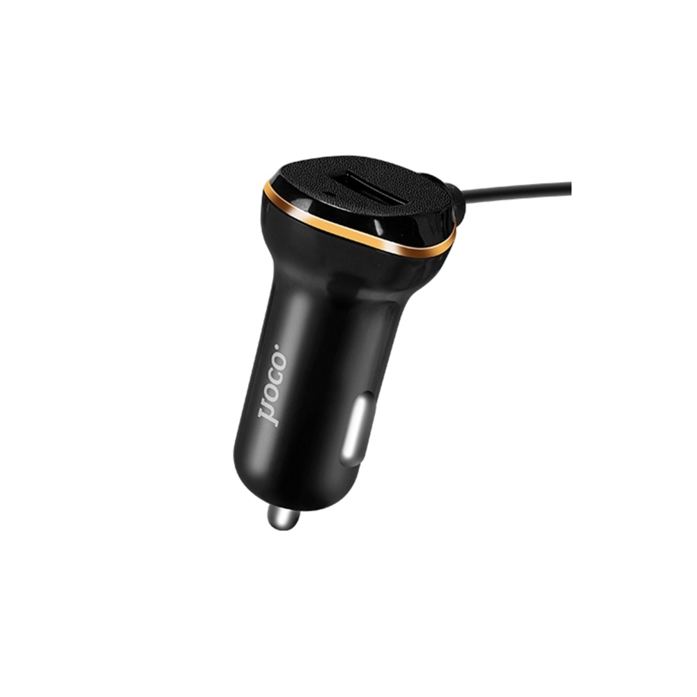  HOCO Z14 SINGLE PORT WITH MICRO CABLE CAR CHARGER BLACK