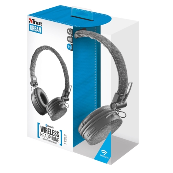 ყურსასმენი TRUST FYBER BLUETOOTH WIRELESS HEADPHONE