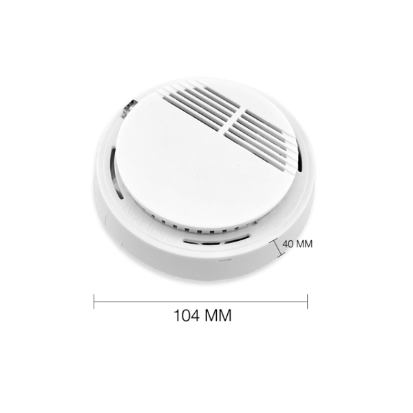 კვამლის სენსორი KERUI  Wireless Alarm Security Smoke Fire Detector / Sensor For all GSM Alarm System For Home House Office