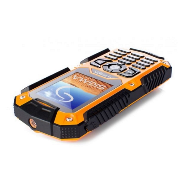 მობილური ტელეფონი SIGMA IT67 ORANGE/ BLACK Screen: TFT 2'' inches; Slot for SD card; 2Sims No cameras; 1700 mAh; 53x122x20 mm; 142g, Orange