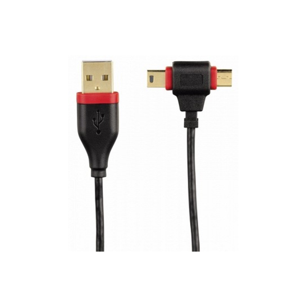 USB კაბელი HAMA 2IN1 MINI/MICRO USB 2.0 CABLE (54516)