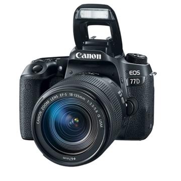  CANON  EOS 77D 18-135 IS USM , 24.2MP,  3.0" 1,040K-DOT VARI-ANGLE