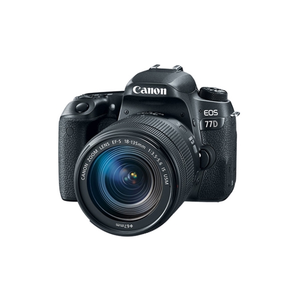  CANON  EOS 77D 18-135 IS USM , 24.2MP,  3.0" 1,040K-DOT VARI-ANGLE