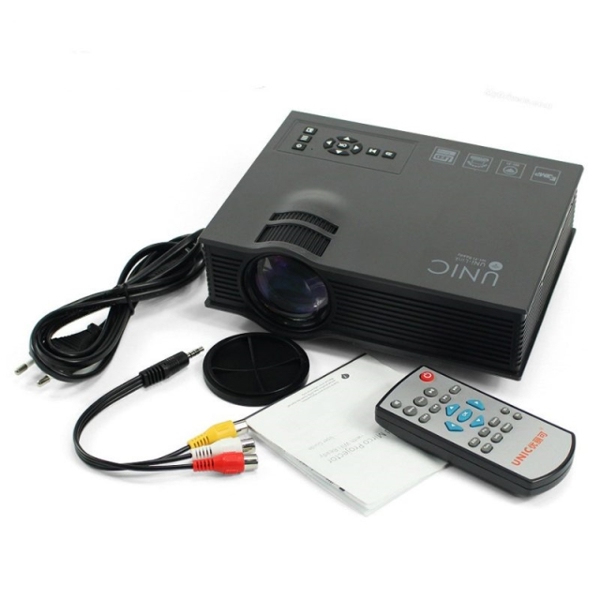 პროექტორი UNIC UC 46 LED 800 X 480 WIFI ENABLE 1200LM LED MULTIMEDIA PROJECTOR WITH MIRACAST DLNA AUDIO OUT PORT,AV,DC PORT,HDMI,LAN,SD CARD SLOT,USB,VGA