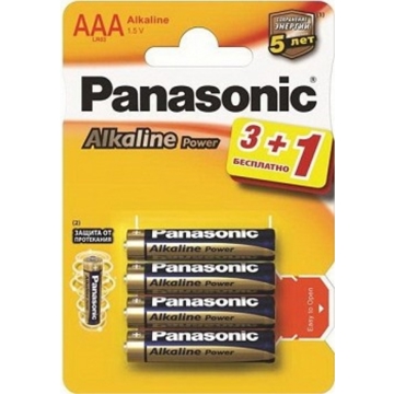 ელემენტი PANASONIC ALKALINE POWER (LR03REB/4B1F)