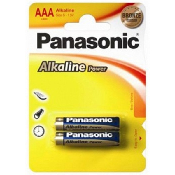 ელემენტი PANASONIC ALKALINE POWER (LR03APB/2BP)