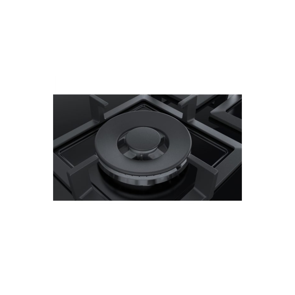 ჩასაშენებელი გაზის ქურის ზედაპირი BOSCH PPQ7A6B20, Built-in Gas Cooktop, Black