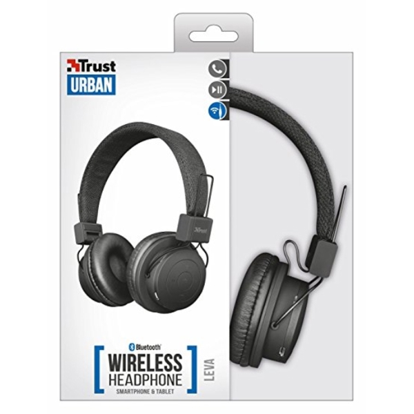 ყურსასმენი TRUST  LEVA  WIRELESS  BLUETOOTH  HEADPHONE