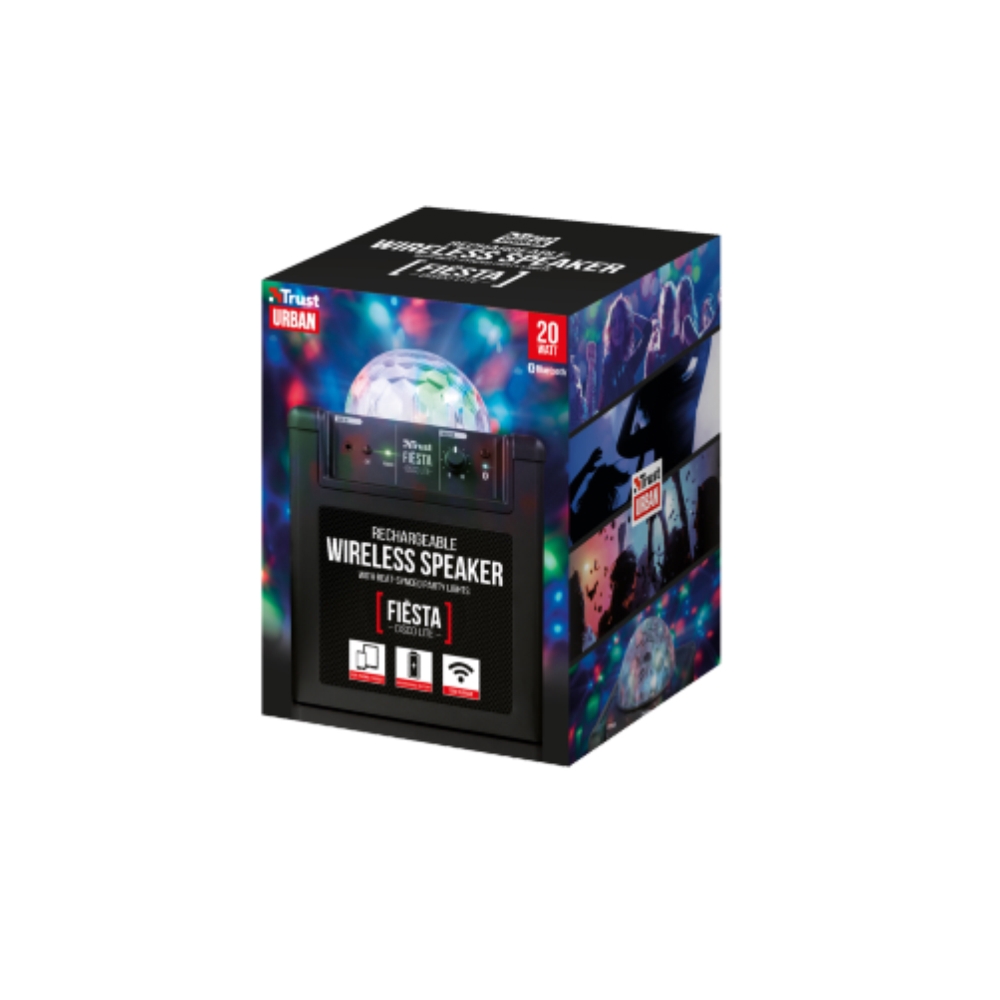 დინამიკი TRUST FIËSTA DISCO LITE RECHARGEABLE WIRELESS SPEAKER
