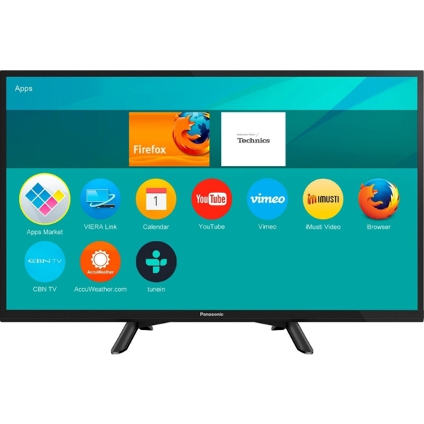 ტელევიზორი LED PANASONIC TV 32" (81CM) TX32ESR500  SMART HD 1366X768   176*  2X10W  USB MOVIE 2X HDMI  RGB  SCART LAN WIFI   VESA  DVB-TT2DVB-S2DVB-C