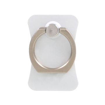 მობილურის ბეჭედი MOBILE ACCESSORY  METAL FINGER RING HOLDER FOR CELLPHONE TABLET - WHITE 360-DEGREE ROTATING