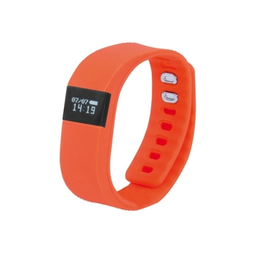 Smart საათი TREVI SF 160  SMART FITNESS  BAND  BLUETOOTH  OLED DISPLAY ,HEART RATE, LITHIUM BATTERY,WATER RESISTANT , PERFORMED THE STEPS AND CALORIES  ORANGE