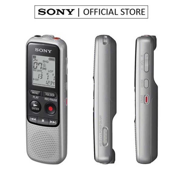 DIGITAL  SONY ICD-BX140 4GB DIGITAL VOICE RECORDER - SILVER