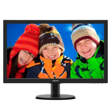 მონიტორი PHILIPS V-Line 23,6" Full HD LED monitor; Aspect Ratio 16:9, Brightness 250cd/m, Smart Contrast 10 000 000:1, Response Time 5ms, Resolution 1920/1080, Viewing Angle 170/160, Signal Input VGA / DVI-D / HDMI, Built In 2x2W AUDIO, Hairline Black, Warranty 2