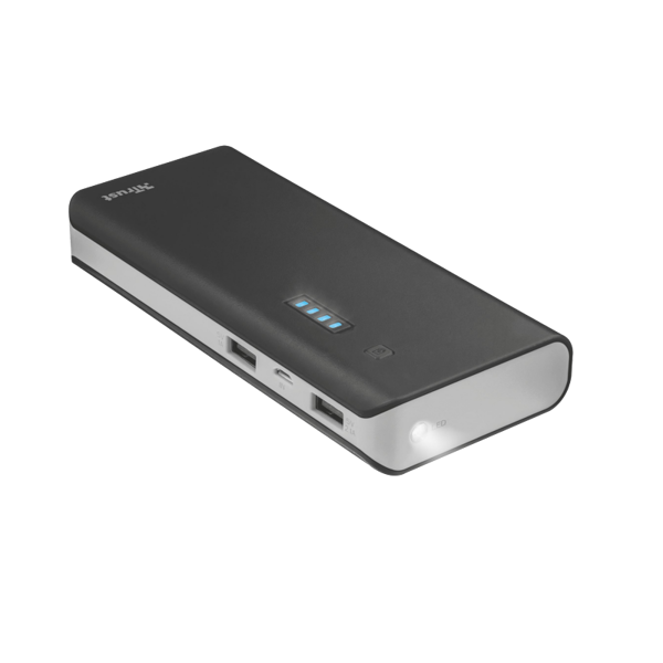 პორტატული დამტენი  TRUST PRIMO POWERBANK 10000   BLACK