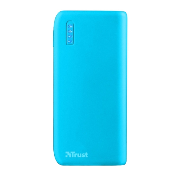 პორტატული დამტენი  TRUST PRIMO POWERBANK 4400   NEON BLUE