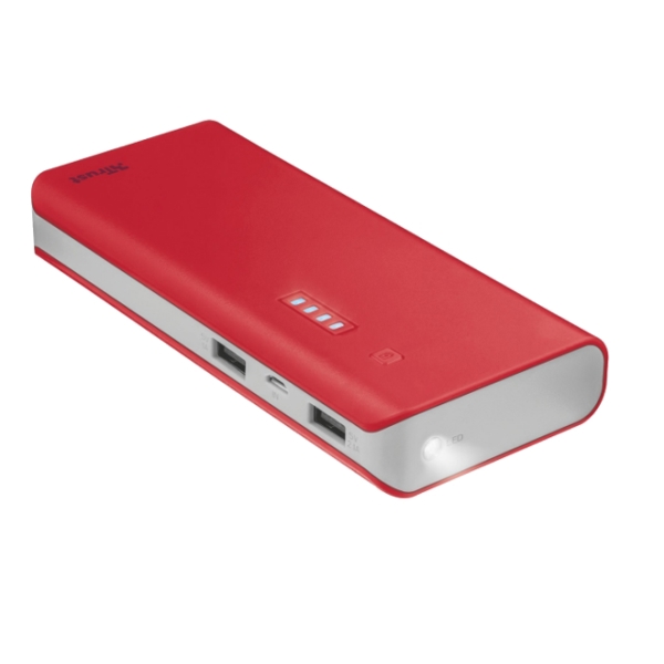 პორტატული დამტენები TRUST PRIMO POWERBANK 10000   RED