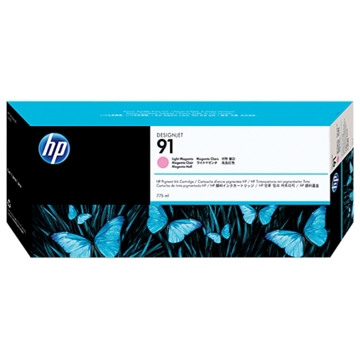 HP 91 775-ml Light Magenta DesignJet Pigment Ink Cartridge (C9471A)