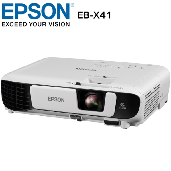 პროექტორი Epson EB-X41 XGA 1024 x 768  3LCD Projector 3,600 Lumen Contrast 15,000 Wireless LAN IEEE 802.11b/g/n (optional)