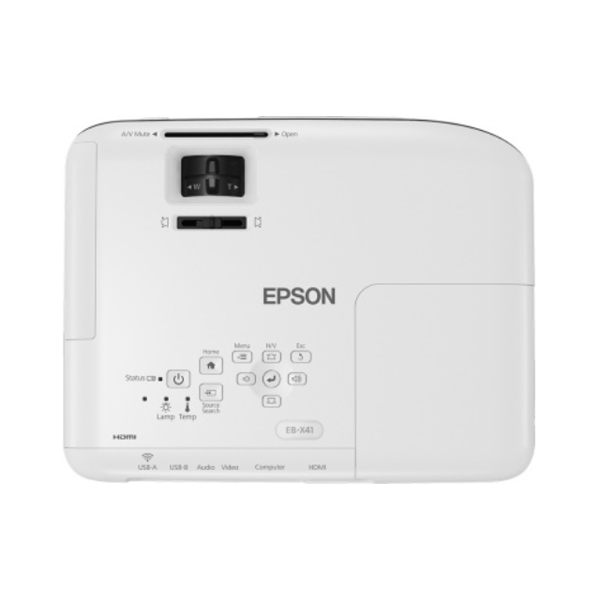 პროექტორი Epson EB-X41 XGA 1024 x 768  3LCD Projector 3,600 Lumen Contrast 15,000 Wireless LAN IEEE 802.11b/g/n (optional)