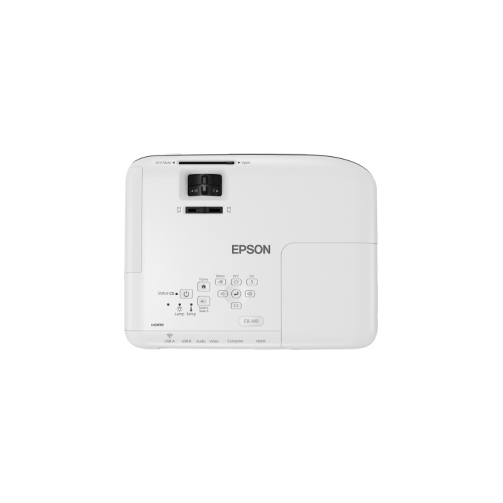 პროექტორი Epson EB-X41 XGA 1024 x 768  3LCD Projector 3,600 Lumen Contrast 15,000 Wireless LAN IEEE 802.11b/g/n (optional)