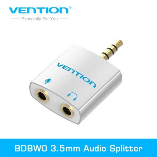 Vention BDBW0 3.5mm Audio Splitter Connector 1 Male to 2 Female Adapter