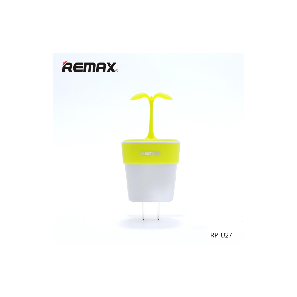 მობილურის აქსესუარი Remax Sapling Charger  RP-U27  (Output: 2.4A) EU white+green 