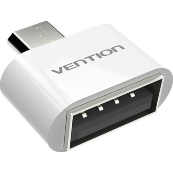 ადაპტერი Vention VAS-A07-W000  OTG adapetr micro USB male - USB-A female