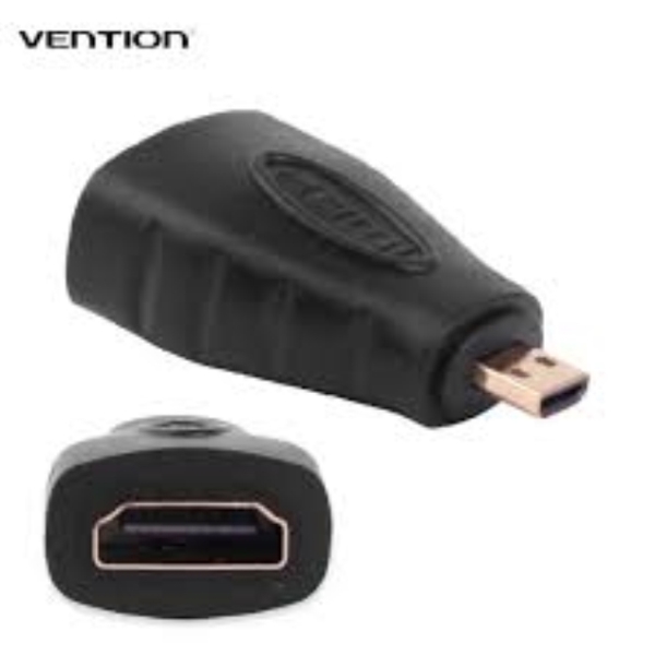 სადენის ადაფტერი  Vention H380HDD  Micro HDMI Male D to HDMI Female A Adaptor