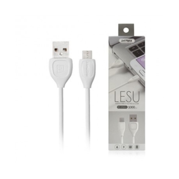 USB კაბელი Remax Lesu RC-050m Micro USB Cable White 1M