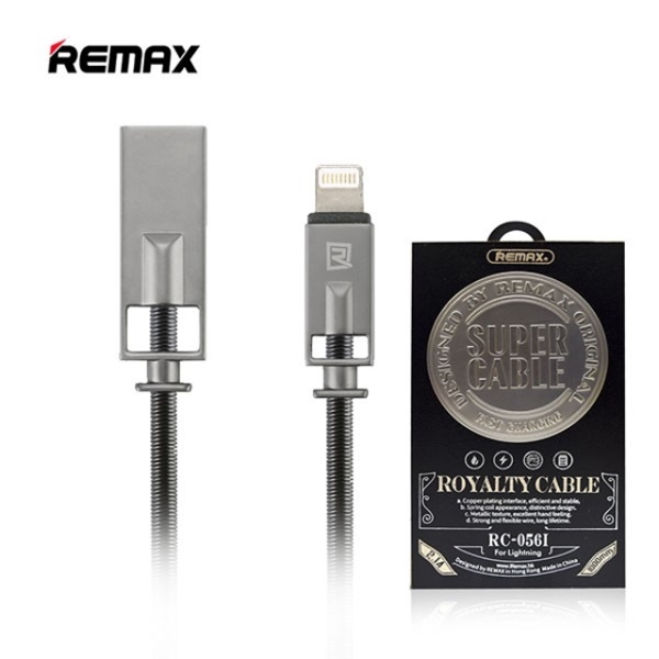  კაბელი REMAX Royalty Cable for iPhone 5/6/7/SE RC-056i black