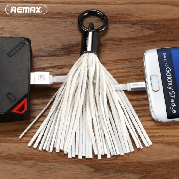 Remax Tassels Ring Cable for Micro RC-053m   white 