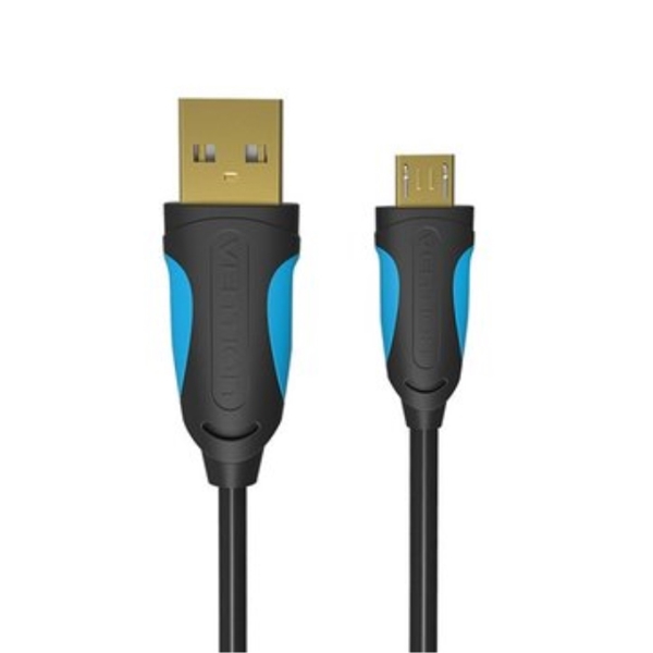 სადენი VENTION VAS-A04-B100-N USB 2.0 A male to micro B male Data Transfer Cable 1 M