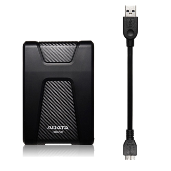 გარე მყარი დისკი ADATA HD650 2 TB 2.5 " USB 3.1 Black