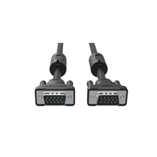 სადენი Vention VAG-B04-B100 VGA(3+6) Male to Male Cable 1M Black