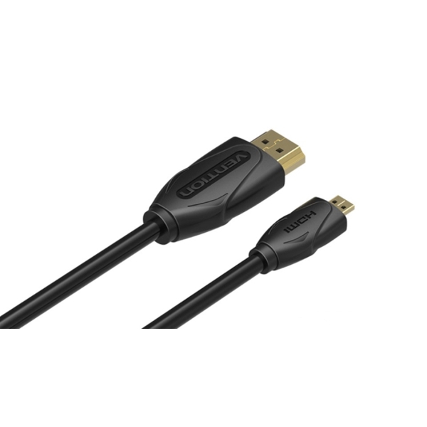 HDMI კაბელი "VENTION Micro HDMI Cable 2M Black  VAA-D03-B200 "