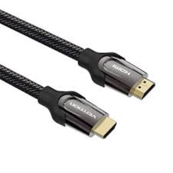 VENTION VAA-B05-B800 Nylon Braided HDMI Cable 8M Black Metal Type