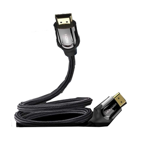 VENTION VAA-B05-B800 Nylon Braided HDMI Cable 8M Black Metal Type