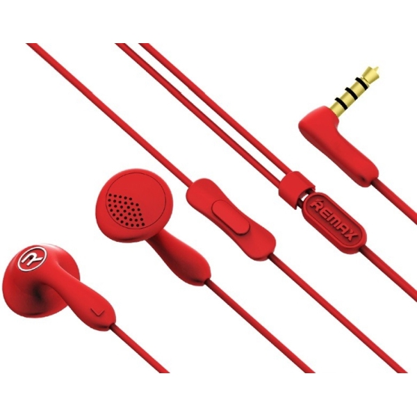 ყურსასმენი REMAX Earphone  RM-301 red