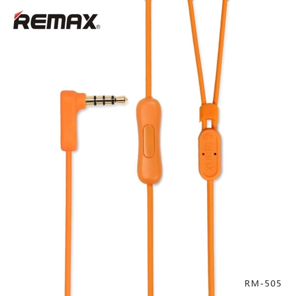 ყურსასმენი REMAX Earphone RM-301 orange